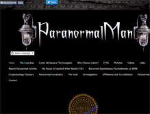 Tablet Screenshot of paranormalman.com